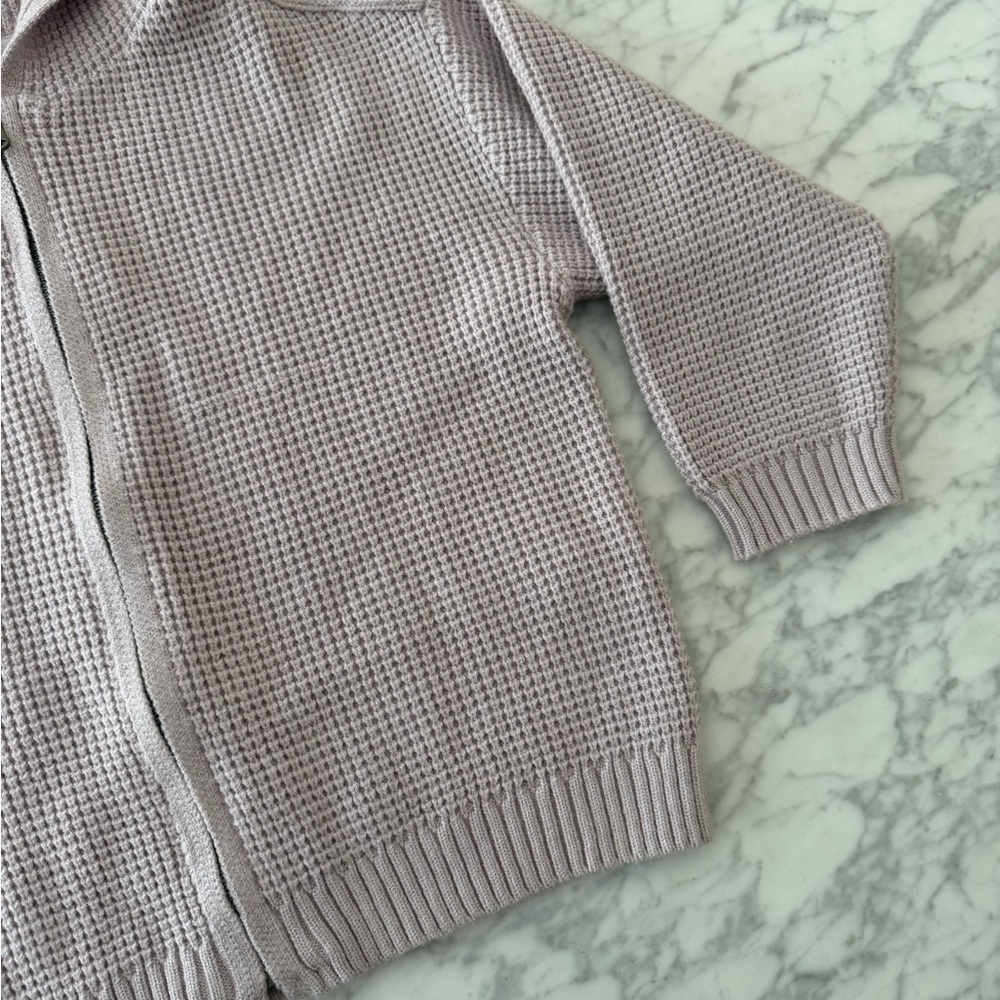 Lavender Hooded Zip Sweater - Picture 2 of 4